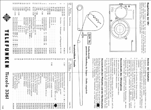 Ticcolo 3361; Telefunken (ID = 59151) Radio