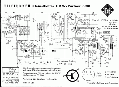 UKW-Partner 3081; Telefunken (ID = 1207051) Radio