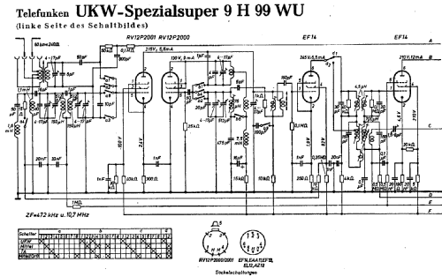 UKW-Spezialsuper 9H99WU; Telefunken (ID = 1347620) Radio