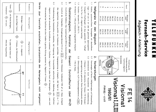 Visiomat II ; Telefunken (ID = 1644458) Television