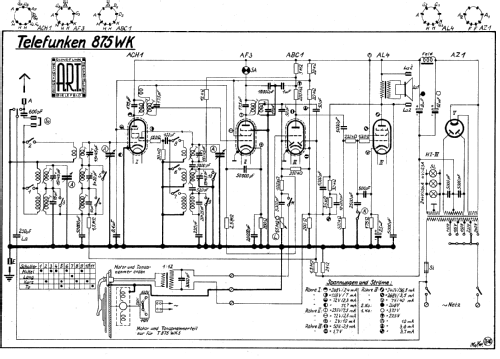 Zeesen 875WK T875WK; Telefunken (ID = 2529385) Radio