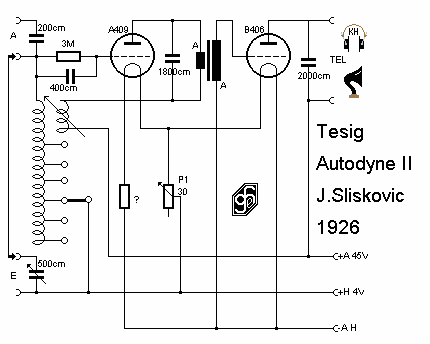 Autodyne-Empf. II; Tesig; Wien (ID = 6363) Radio