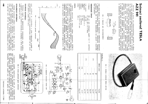 Mithörverstärker AZZ941; Tesla; Praha, (ID = 223944) Ampl/Mixer