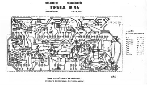 Stereo-Magnetbandgerät B 56; Tesla; Praha, (ID = 461039) R-Player
