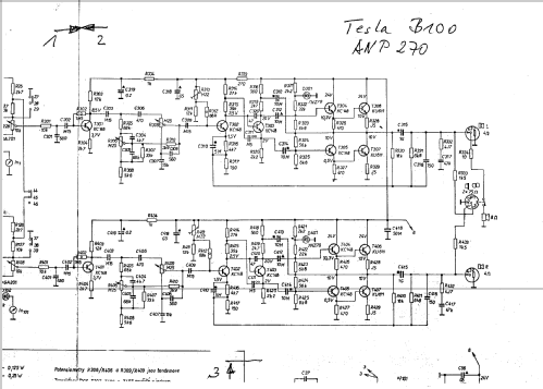 Stereobandgerät B100 ANP270; Tesla; Praha, (ID = 876003) R-Player