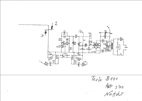 Stereobandgerät B100 ANP270; Tesla; Praha, (ID = 876004) R-Player