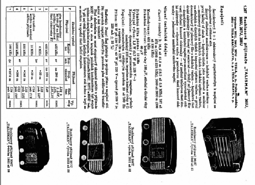 Talisman 305U; Tesla; Praha, (ID = 104971) Radio