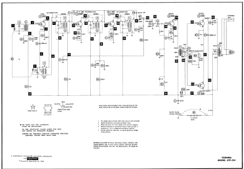 Transistor Six 6TP-314; Toshiba Corporation; (ID = 556407) Radio