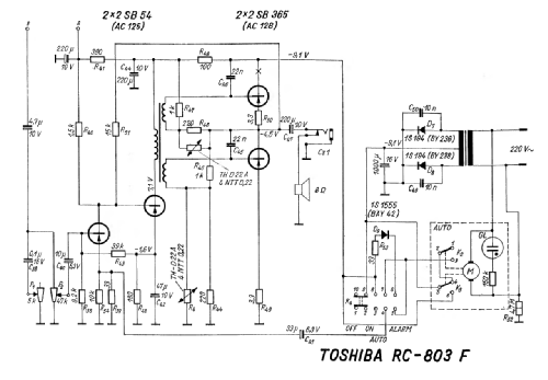 FM-AM Solid State Digital Clock Radio RC-803 F; Toshiba Corporation; (ID = 2737808) Radio