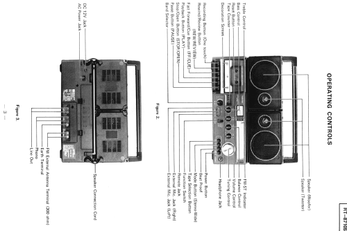 Stereo Radio Cassette Recorder RT-8710S; Toshiba Corporation; (ID = 1820071) Radio