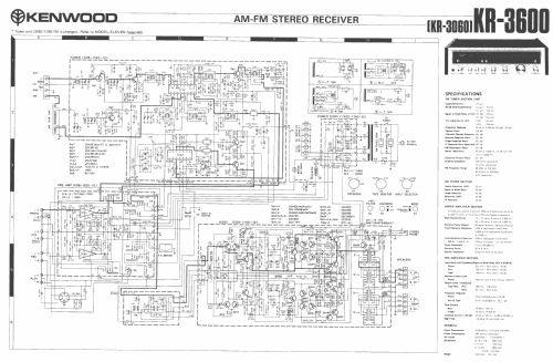 AM FM Stereo Receiver KR-3600; Kenwood, Trio- (ID = 1996072) Radio