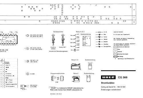 Auto-Reverse4-Hi-Fi-Cassettenanlage CG360; Uher Werke; München (ID = 2126988) R-Player