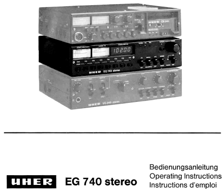 EG740; Uher Werke; München (ID = 1846658) Radio