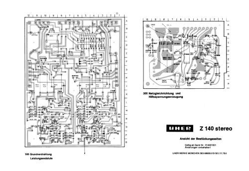Z140 Stereo; Uher Werke; München (ID = 926494) Ampl/Mixer