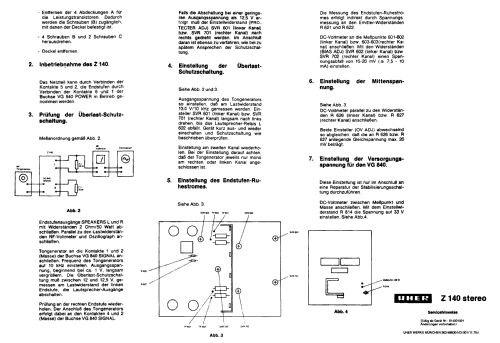 Z140 Stereo; Uher Werke; München (ID = 926497) Ampl/Mixer