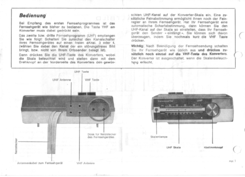 Transconverter UHF; Ultron-Elektronik (ID = 2329136) Converter