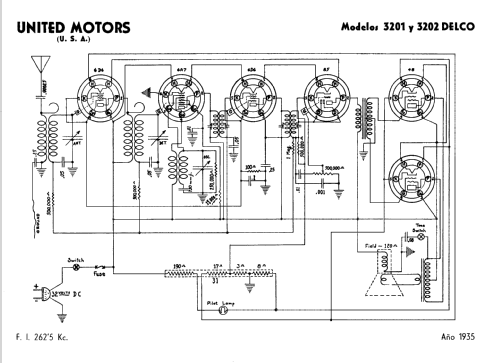 Delco 3201; United Motors (ID = 713624) Radio