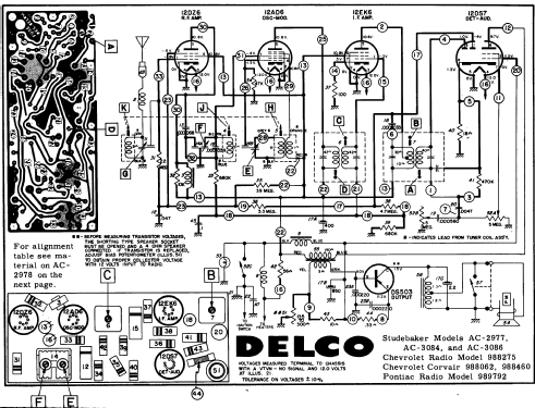 Delco AC-2977 Studebaker; United Motors (ID = 142938) Car Radio