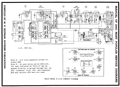 Delco R1118; United Motors (ID = 65788) Radio