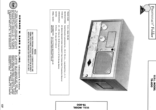 Radio - Phone TR-800; United Scientific (ID = 539688) Citizen