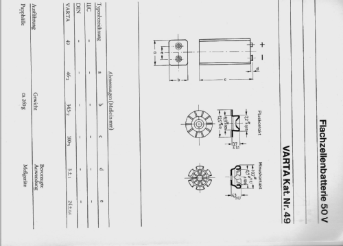 Pertrix Mikrodyn 49; Varta Accumulatoren- (ID = 2342939) Power-S