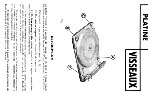 Platine à 3 vitesses TD202; Visseaux / Télévisso (ID = 1841075) R-Player