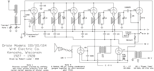 OrioleTrinum 100 Receiver ; W-K W.K. Electric Co (ID = 2343175) Radio