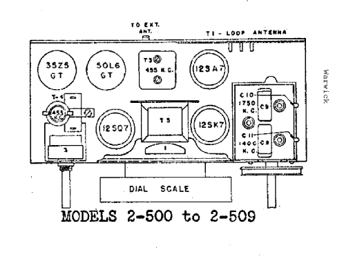 Troubador 2501V ; Warwick Mfg. Corp., (ID = 1674786) Radio