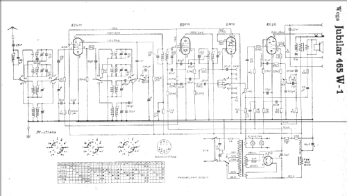 Jubilar 465W-1; Wega, (ID = 8244) Radio