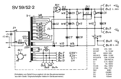 Stromversorgungsgerät SV-59/52-2; Werk für (ID = 1318109) Power-S
