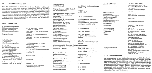 Universal-Röhrenvoltmeter URV1; Werk für (ID = 1606441) Equipment