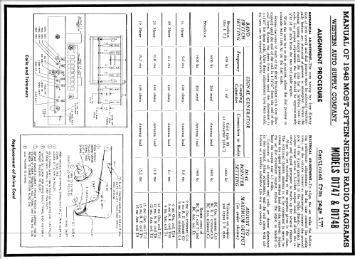 D1747 Truetone ; Western Auto Supply (ID = 92437) Radio