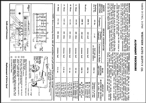 D1748 Truetone ; Western Auto Supply (ID = 413719) Radio