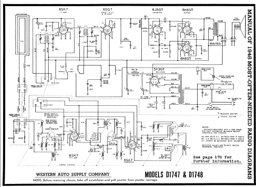 D1748 Truetone ; Western Auto Supply (ID = 92438) Radio