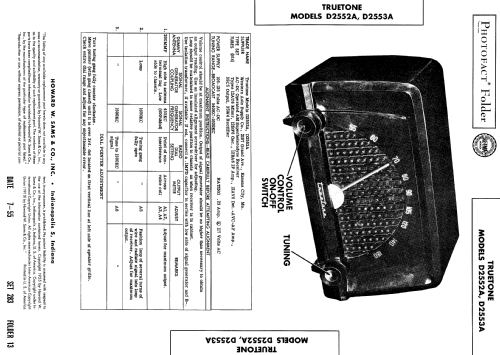 D2552A Truetone ; Western Auto Supply (ID = 577684) Radio