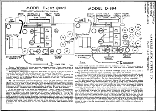 D692 Truetone ; Western Auto Supply (ID = 686588) Radio