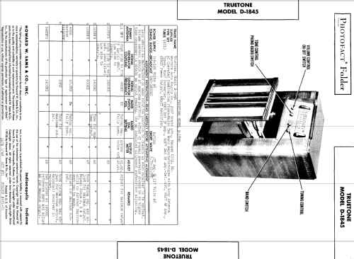 Truetone D-1845 ; Western Auto Supply (ID = 574505) Radio