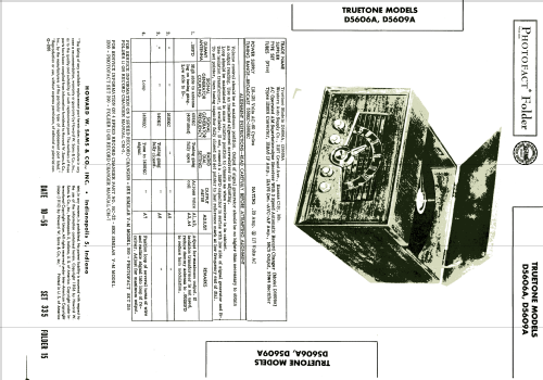 Truetone D5609A ; Western Auto Supply (ID = 1952324) Radio