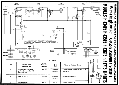 H-435T5 Ch= V-2189-2; Westinghouse El. & (ID = 188896) Radio