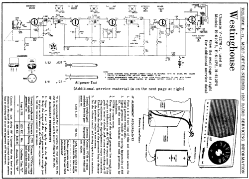 H-611P5 Ch= V-2278-2; Westinghouse El. & (ID = 134805) Radio