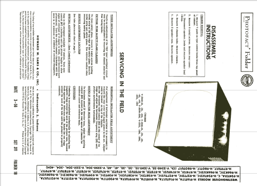 H-924TU21C Ch= V-2351-304; Westinghouse El. & (ID = 2114311) Television