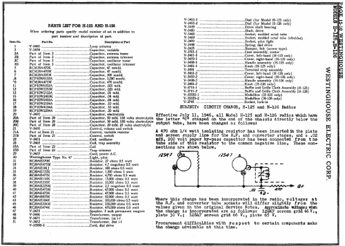 Little Jewel Refrigerator H-125; Westinghouse El. & (ID = 189059) Radio