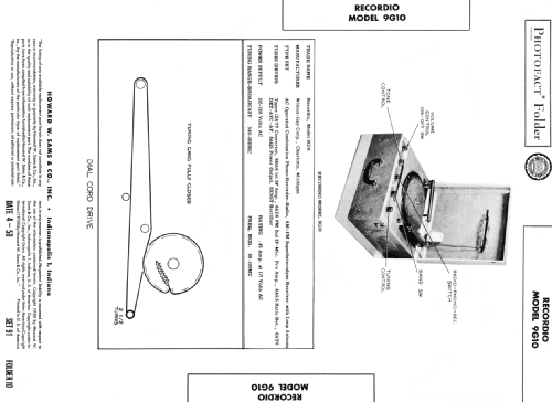 Recordio 9G10; Wilcox-Gay Corp.; (ID = 1577559) Radio