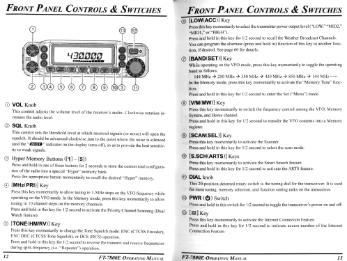 FT-7800E; Yaesu-Musen Co. Ltd. (ID = 2886433) Amat TRX