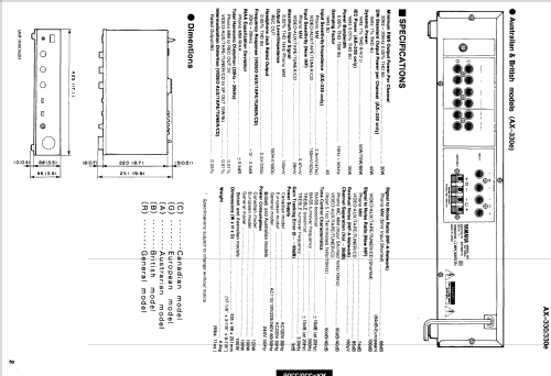 Natual Sound Stereo Amplifier AX-330; Yamaha Co.; (ID = 1037991) Ampl/Mixer