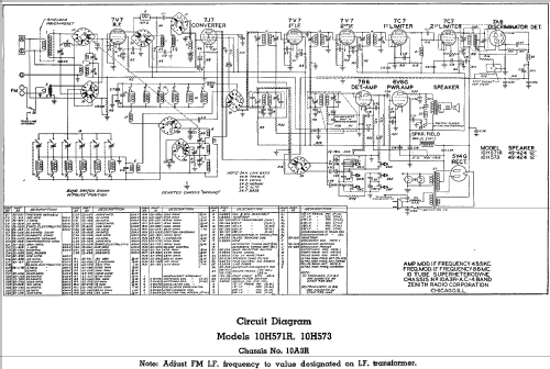 10-H-573 10-H-573-R Ch=10A3R; Zenith Radio Corp.; (ID = 325926) Radio