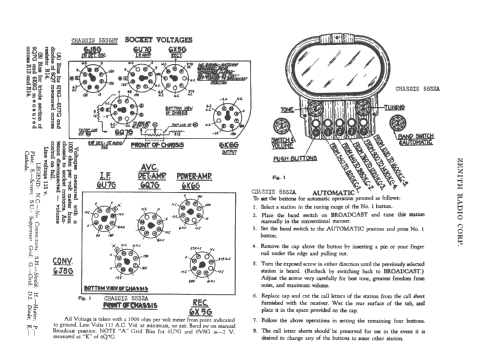 5S313B Ch= 5535BT; Zenith Radio Corp.; (ID = 961576) Radio