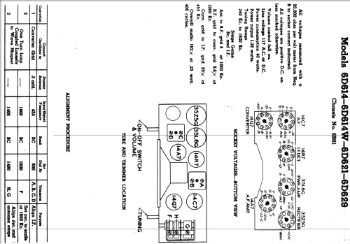 6D2614 6-D-2614 Ch=6B01; Zenith Radio Corp.; (ID = 345810) Radio