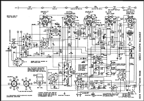 6G038 Ch=6C50; Zenith Radio Corp.; (ID = 450375) Radio