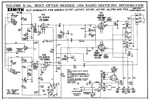 7200 Ch= 9L20 + 4L21 (4 L 21; Zenith Radio Corp.; (ID = 155939) Radio